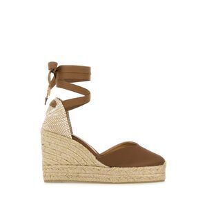 Castaner Women Mud Satin Chiara Wedges